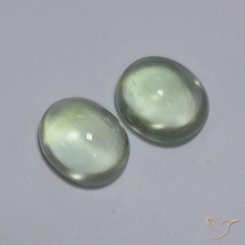 Shop natural 3.56ct 非常に薄い緑 プレナイト gems, 楕円形, from 南アフリカ at GemSelect. In stock, global shipping!