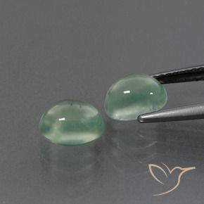 Shop natural 3.18ct 薄いミントグリーン プレナイト gems, 楕円形, from 南アフリカ at GemSelect. In stock, global shipping!