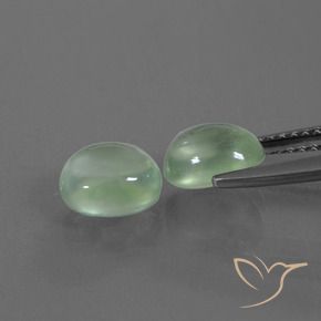 Shop natural 2.76ct 薄いイエローグリーン プレナイト gems, 楕円形, from 南アフリカ at GemSelect. In stock, global shipping!