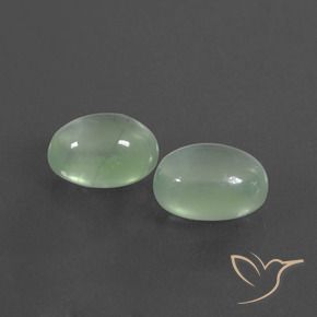 Shop natural 4.12ct 薄い黄がかった緑 プレナイト gems, 楕円形, from 南アフリカ at GemSelect. In stock, global shipping!
