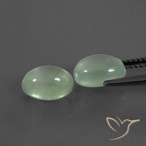 Shop natural 4.12ct 薄い黄がかった緑 プレナイト gems, 楕円形, from 南アフリカ at GemSelect. In stock, global shipping!