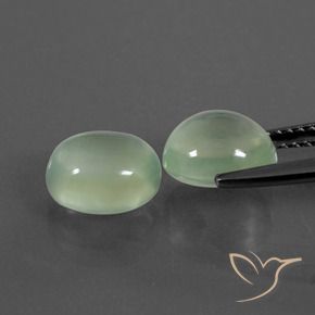 Shop natural 4.66ct 薄いイエローグリーン プレナイト gems, 楕円形, from 南アフリカ at GemSelect. In stock, global shipping!
