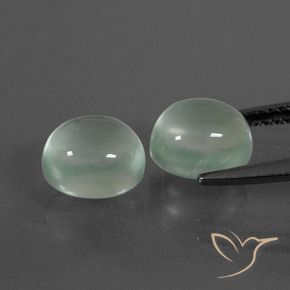 Shop natural 4.96ct 非常に薄い黄緑 プレナイト gems, 楕円形, from 南アフリカ at GemSelect. In stock, global shipping!