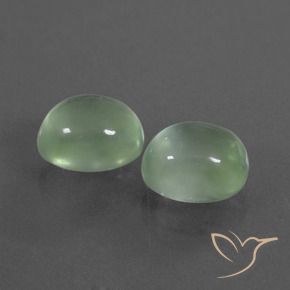 Shop natural 3.97ct 非常に薄い緑 プレナイト gems, 楕円形, from 南アフリカ at GemSelect. In stock, global shipping!