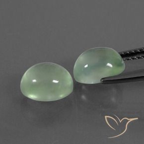 Shop natural 3.97ct 非常に薄い緑 プレナイト gems, 楕円形, from 南アフリカ at GemSelect. In stock, global shipping!