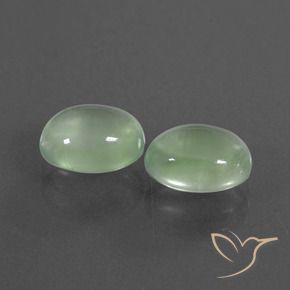 Shop natural 3.62ct 薄いペアーグリーン プレナイト gems, 楕円形, from 南アフリカ at GemSelect. In stock, global shipping!