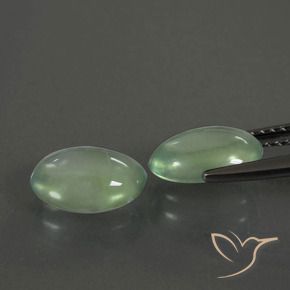 Shop natural 3.48ct ウォームグリーン プレナイト gems, 楕円形, from 南アフリカ at GemSelect. In stock, global shipping!