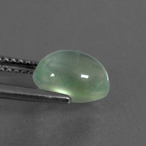 2.52カラットの天然グリーンプレナイト（8.8×7.1 mm・オーバルカット）