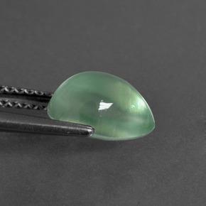2.30カラットの天然グリーンプレナイト、洋梨の形、透明