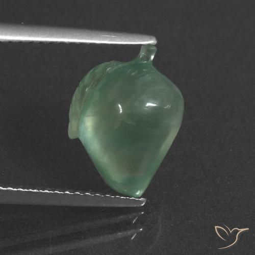 4.74ct 天然 薄いミント プレナイト, ファンシー, 半透明