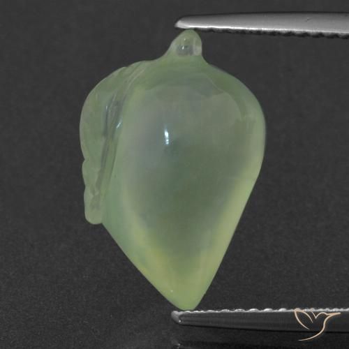 8.69ct 天然 イエローグリーン プレナイト, ファンシー, 半透明