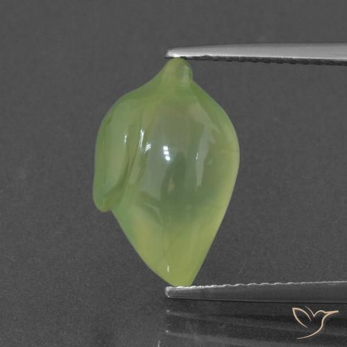 7.16ct 天然 ライムグリーン プレナイト, ファンシー, 半透明