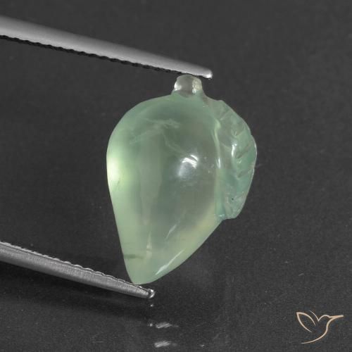8.80ct 天然 薄いイエローグリーン プレナイト, ファンシー, 半透明