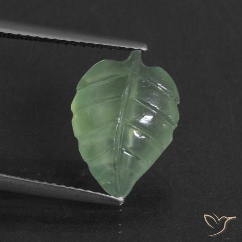 4.86ct 天然 ライトグリーン プレナイト, ファンシー, 半透明