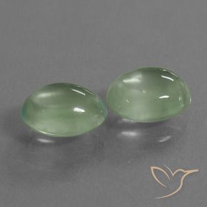 Shop natural 3.79ct 薄いペアーグリーン プレナイト gems, 楕円形, from 南アフリカ at GemSelect. In stock, global shipping!