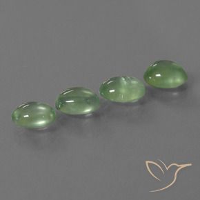 Shop natural 5.77ct 薄いイエローグリーン プレナイト gems, 楕円形, from 南アフリカ at GemSelect. In stock, global shipping!