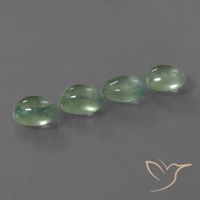 Shop natural 5.83ct 薄いペアーグリーン プレナイト gems, 楕円形, from 南アフリカ at GemSelect. In stock, global shipping!