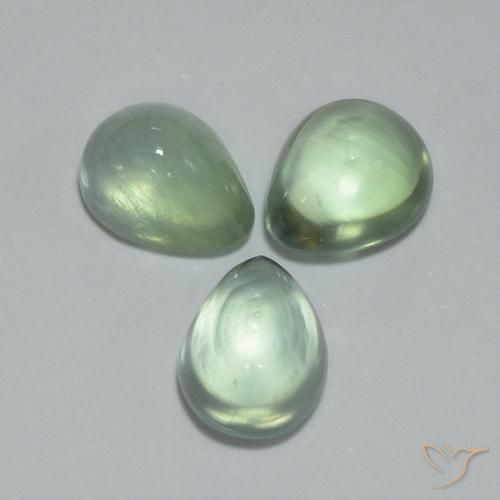 Shop natural 3.64ct 非常に薄い緑 プレナイト gems, 洋梨の形, from 南アフリカ at GemSelect. In stock, global shipping!