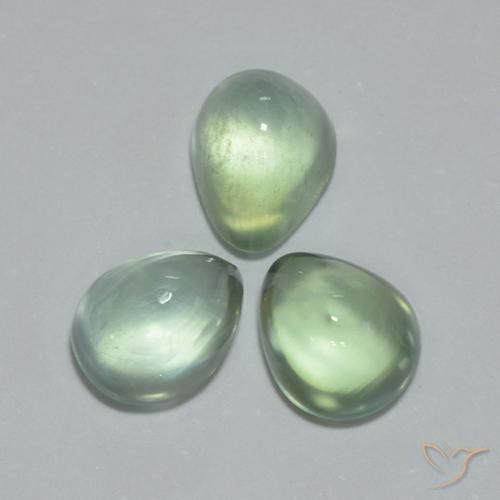 Shop natural 3.64ct 非常に薄い緑 プレナイト gems, 洋梨の形, from 南アフリカ at GemSelect. In stock, global shipping!