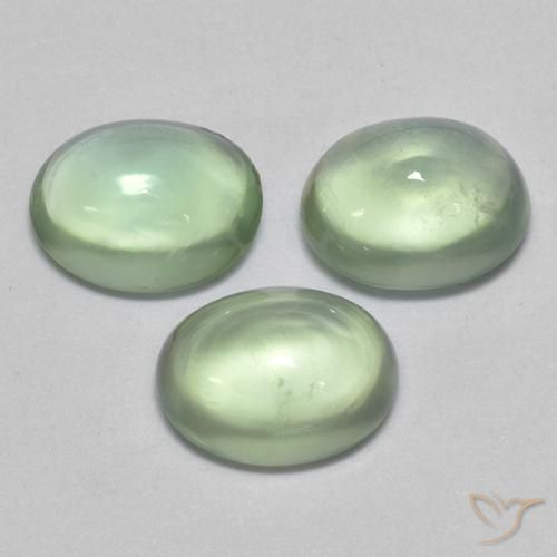 Shop natural 2.60ct 薄いペアーグリーン プレナイト gems, 楕円形, from 南アフリカ at GemSelect. In stock, global shipping!