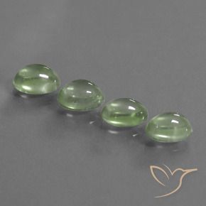 Shop natural 6.48ct 薄いイエローグリーン プレナイト gems, 楕円形, from 南アフリカ at GemSelect. In stock, global shipping!