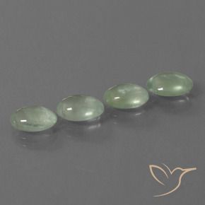 Shop natural 6.00ct 薄いペアーグリーン プレナイト gems, 楕円形, from 南アフリカ at GemSelect. In stock, global shipping!