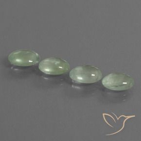 Shop natural 6.00ct 薄いペアーグリーン プレナイト gems, 楕円形, from 南アフリカ at GemSelect. In stock, global shipping!