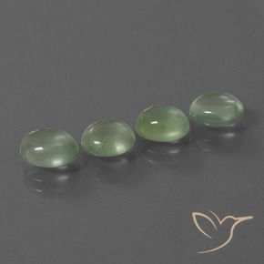 Shop natural 5.54ct 薄いペアーグリーン プレナイト gems, 楕円形, from 南アフリカ at GemSelect. In stock, global shipping!