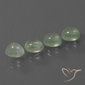 Shop natural 6.64ct 薄いグリーン プレナイト gems, 楕円形, from 南アフリカ at GemSelect. In stock, global shipping!