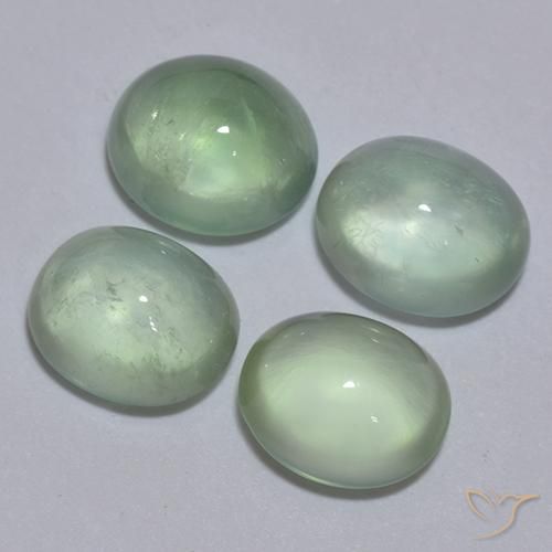Shop natural 5.50ct ライトグリーン プレナイト gems, 楕円形, from 南アフリカ at GemSelect. In stock, global shipping!