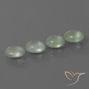 Shop natural 6.41ct 薄いイエローグリーン プレナイト gems, 楕円形, from 南アフリカ at GemSelect. In stock, global shipping!
