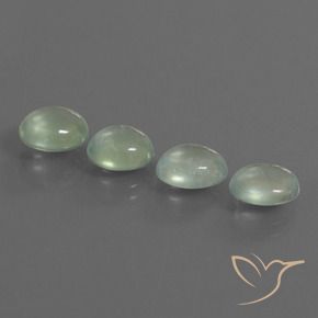 Shop natural 6.41ct 薄いイエローグリーン プレナイト gems, 楕円形, from 南アフリカ at GemSelect. In stock, global shipping!