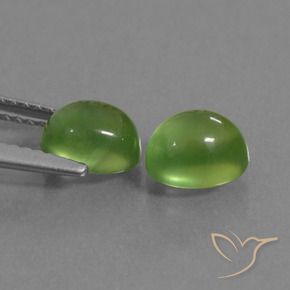 Shop natural 2.52ct ミディアムグリーン プレナイト gems, 楕円形, from 南アフリカ at GemSelect. In stock, global shipping!