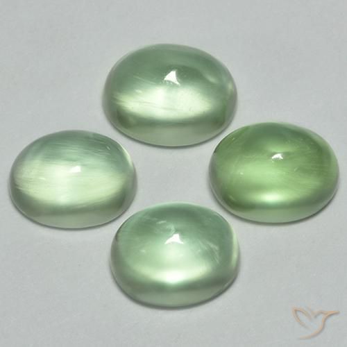 Shop natural 4.82ct ウォームグリーン プレナイト gems, 楕円形, from 南アフリカ at GemSelect. In stock, global shipping!