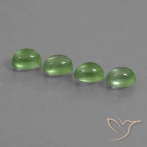 Shop natural 4.35ct ミディアムグリーン プレナイト gems, 楕円形, from 南アフリカ at GemSelect. In stock, global shipping!