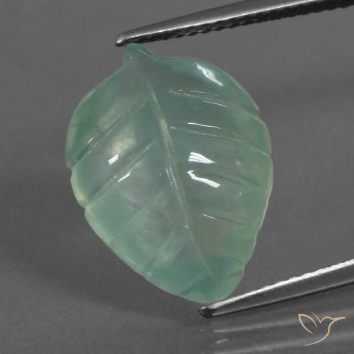 7.41ct 天然 薄いクールグリーン プレナイト, ファンシー, 透明