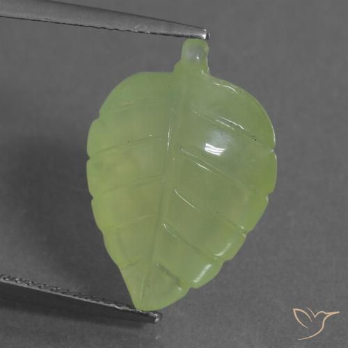 11.78ct 天然 ライムグリーン プレナイト, ファンシー, 透明