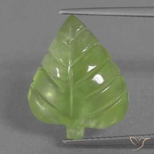 9.92ct 天然 ライムグリーン プレナイト, ファンシー, 透明
