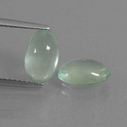 Shop natural 3.57ct 薄いミントグリーン プレナイト gems, 楕円形, from 南アフリカ at GemSelect. In stock, global shipping!