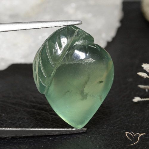 19.72ct 天然 アーシーグリーン プレナイト, ファンシー, 透明