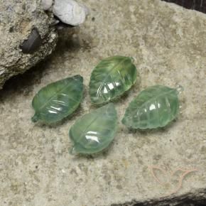 Shop natural 22.38ct クールグリーン プレナイト gems, フラワーカット, from 南アフリカ at GemSelect. In stock, global shipping!