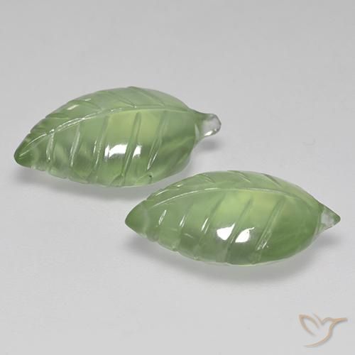 Shop natural 14.35ct ミディアムグリーン プレナイト gems, ファンシー, from 南アフリカ at GemSelect. In stock, global shipping!