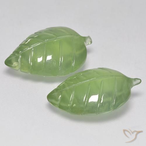 Shop natural 15.75ct ウォームグリーン プレナイト gems, ファンシー, from 南アフリカ at GemSelect. In stock, global shipping!