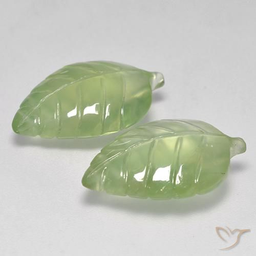 Shop natural 14.20ct 薄いペアーグリーン プレナイト gems, ファンシー, from 南アフリカ at GemSelect. In stock, global shipping!