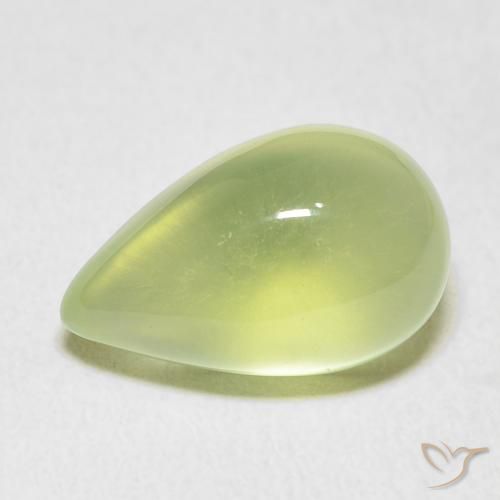 7.33ct 天然 ライムグリーン プレナイト, 洋梨の形, 透明