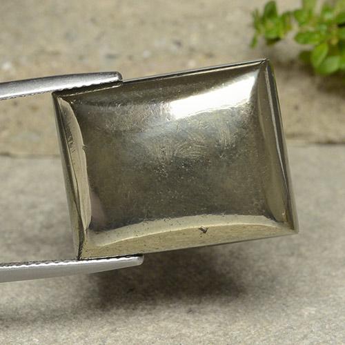 38.25カラットの天然ゴールド黄鉄鉱、バゲット、オペーク