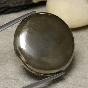 44.39カラットの天然マルチカラー黄鉄鉱、ラウンドカット、オペーク