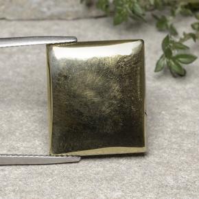 19.42カラットの天然ゴールド黄鉄鉱、バゲット、オペーク