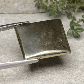 19.42カラットの天然ゴールド黄鉄鉱、バゲット、オペーク