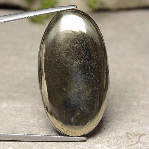 51.94ct 天然 ゴールド パイライト, 楕円形, オペーク